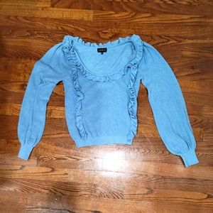 Blue sweater that I wish I could wear but I can't
